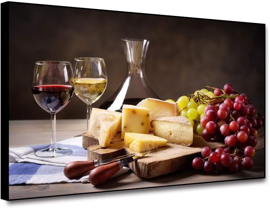 Musemailer Wine Canvas Wall Art for Kitchen 16