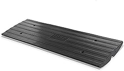 Pyle Car Driveway Curb Ramp - Heavy Duty Rubber
