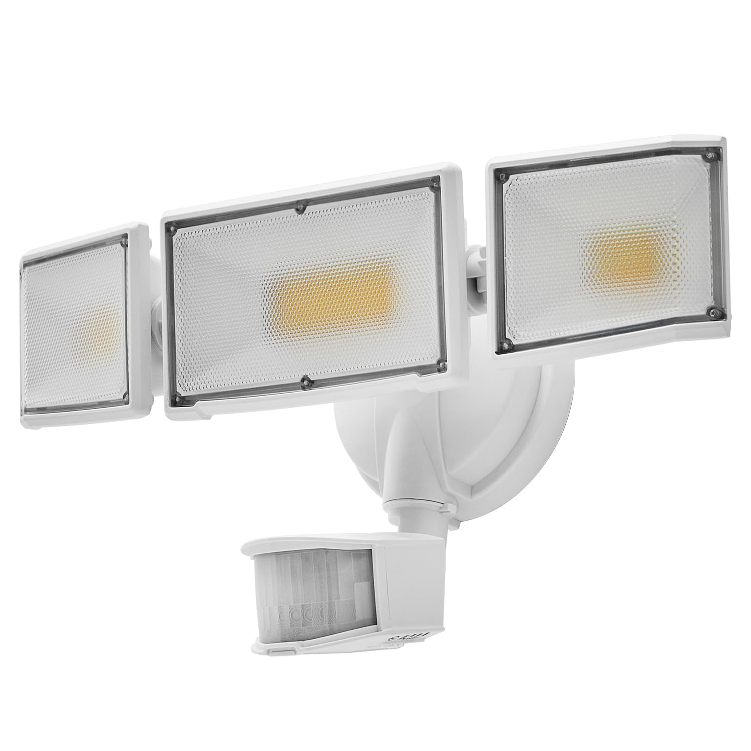 Photo 1 of CELAVY 70W LED Security Lights with Motion Sensor Outdoor, 7000 Lumen Super Bright, 3000K/5000K Light, IP65 Waterproof, Dusk to Dawn, 3 Heads Motion Detected Flood Light Garage Yard Porch (White)