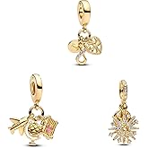 925 Sterling Silver Charms Fit for Pandora Charm Bracelets and Necklaces Family Mom Love Dangle Pendants Beads Jewelry for Women