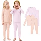 PurComfy SuperSoft Toddler Pajama Set, 4-Piece Bamboo Viscose Snug-Fit Sleepwear for Boys Girls, Long Sleeve Toddler Clothes