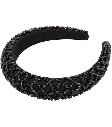 Amazon.com : Atoden Black Rhinestone Padded Sequin Diamond  display picture 1