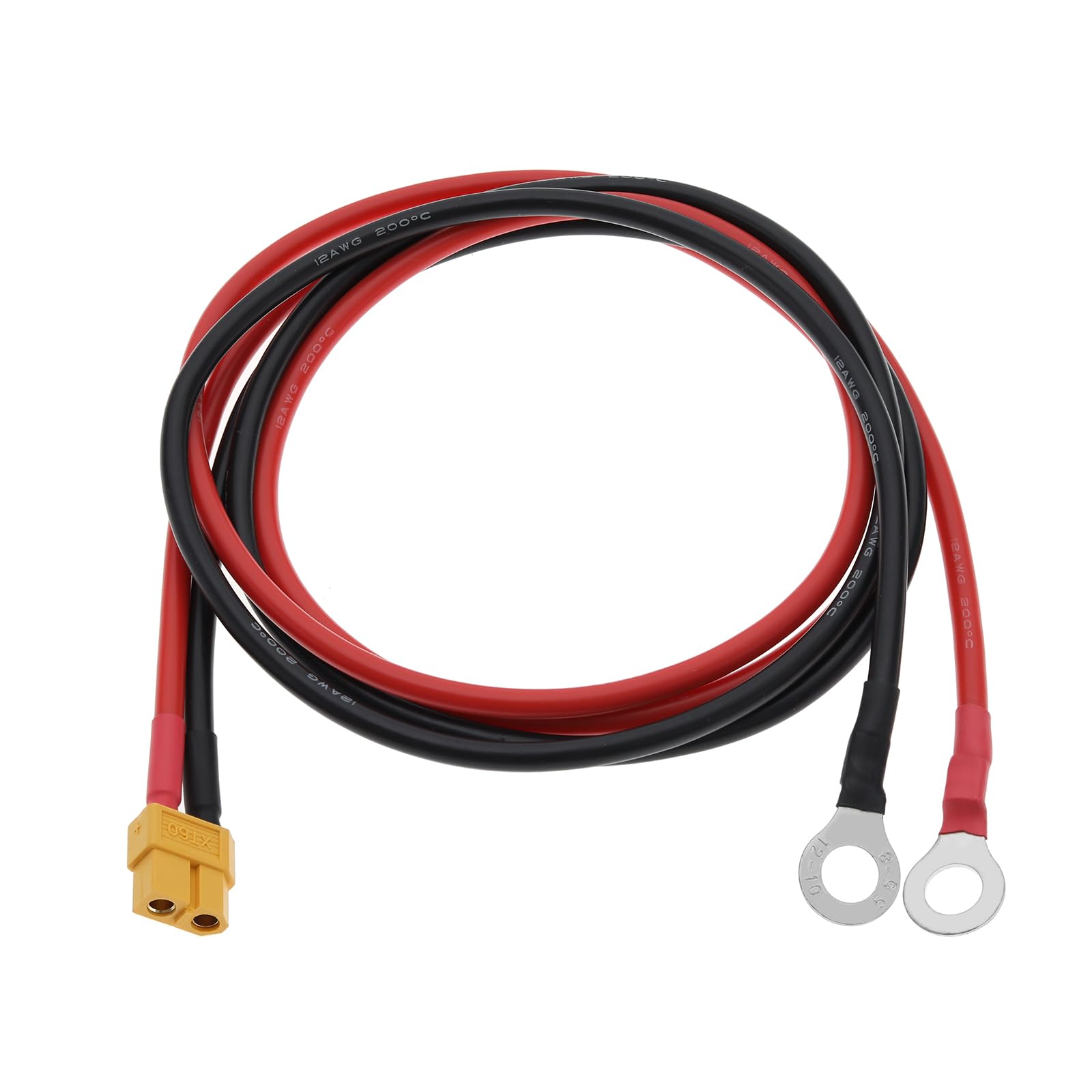 Create idea XT60 to O Ring Terminal Cable XT60 Female to O-ring Male Cable XT60 to O Ring Connection Wire Accessories for Remote Control Aircraft Toy Cars FPV Drone