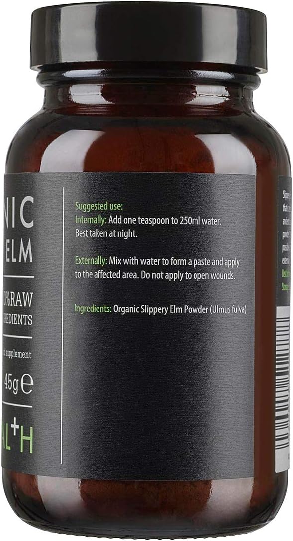 KIKI Health Organic Slippery Elm Powder 45g, Suitable for Vegans & Vegetarians, No Sweeteners - Image 4