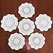 KEPSWET Pack of 6PCS White 8