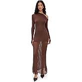 Seven Wonders Women's Greta One Shoulder Knit Maxi Dress