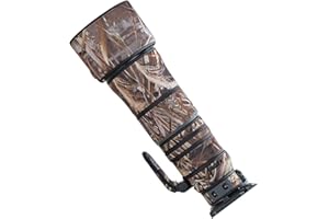 OLEKURT Waterproof Camouflage Cover for Nikon Z 180-600mm F/5.6-6.3 VR Camera Lens Protective Sleeve Case Clothing (Color #Wi