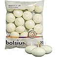 20 Bolsius 5 Hour Quality Ivory Floating Candles, by White Candle Company