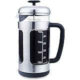 Easyworkz Stainless Steel French Press 34 oz Coffee Tea Maker with Soft Grip Handle