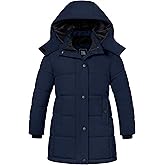 ZSHOW Girl's Winter Coats Hooded Outerwear Puffer Jacket Waterproof Warm Long Parka