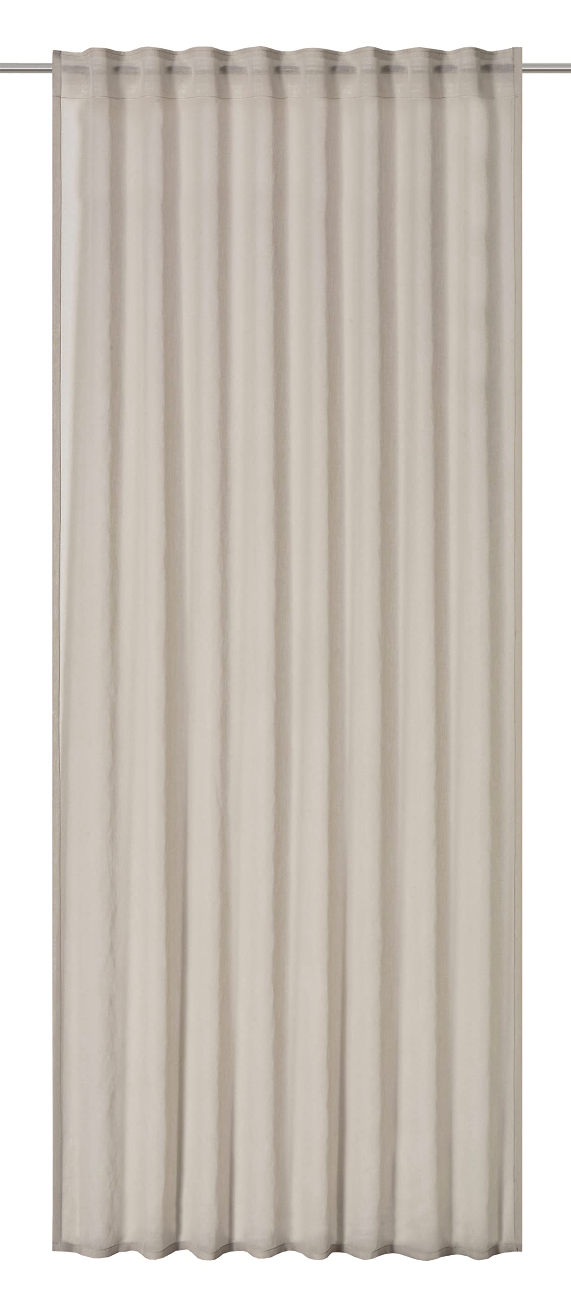 Elbersdrucke Air 09 201821 Curtain with Concealed Tabs Beige/Cream Semi-Transparent 255 x 140 cm
