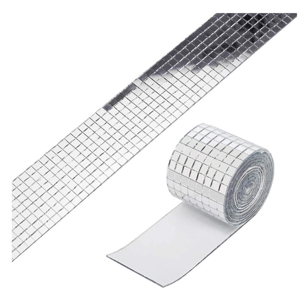 Mirror Mosaic Wall Sticker-Self Adhesive Tile-Removable Wallpaper-for Home Decoration-Kitchen Wall Decoration-Waterproof Peel and Stick Wallpaper-KTV Decoration