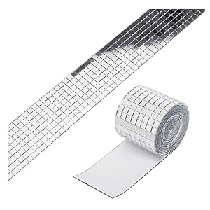 Mirror Mosaic Wall Sticker-Self Adhesive Tile-Removable Wallpaper-for Home Decoration-Kitchen Wall Decoration-Waterproof Peel and Stick Wallpaper-KTV Decoration