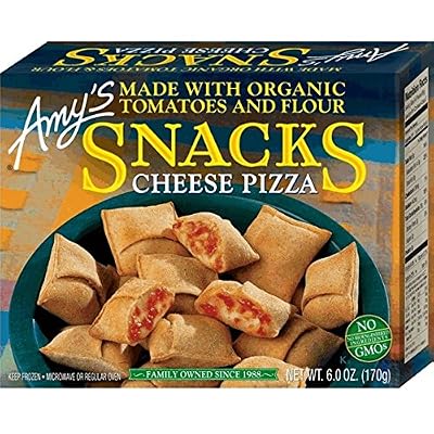 Amy's Cheese Pizza Snacks, Organic, 6-Ounce Boxes (Pack of 12)