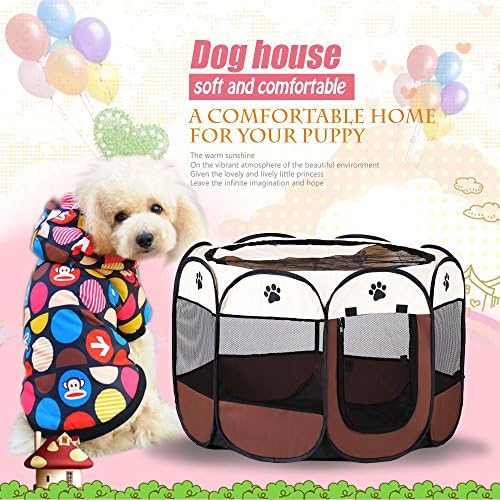 All4life( L Size )Traveling Portable Outdoor Pets Playpen Cat Fence Dog house for Doggie\Puppy\Exercise Kennel\Small Animal