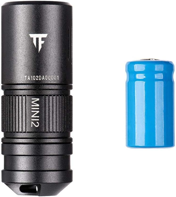 RUNMIND Mini EDC Flashlight Torch 1.52Inch CA18-3X LED 220 Lumens 10180 Li-ion USB Rechargeable Battery IPX8 Waterproof