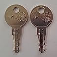 Generic 2 Replacement Keys Cut to Key Code J223 for Better Built - Reading - Eberhard - JOBOX - PROTECH - POP N Lock - Leather LYKE - JOBCO Tool Box (with a Letter J Before The Numbers), Brass