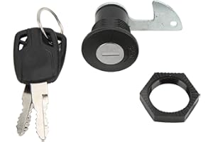 Motorcycle Trunk Lock, Universal Aluminum Plastic Scooter Fitting Tail Lock Motorbike Trunk Lock for Electric Motorcycle Stor