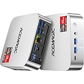 ACEMAGIC Mini PC Windows 11 Pro, AMD Ryzen 4300U(Beat 3500U/N150/N95, up to 3.7GHz), 16GB DDR4 RAM 512 SSD Mini Computers, 28W MAX Desktop 4K Triple Display/HDMI/WiFi/BT/LAN for Home Office Business