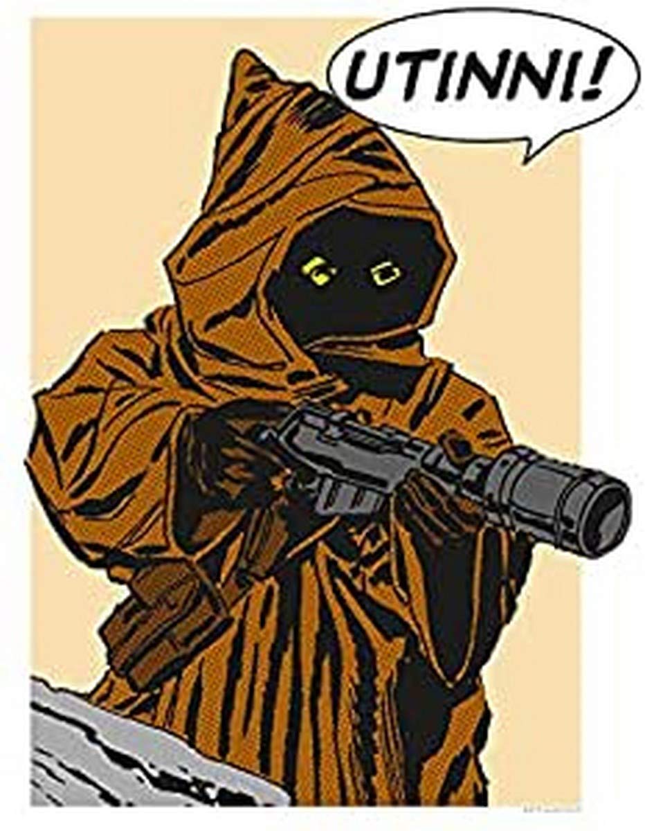 Komar Wall Picture Star Wars Classic Comic Quote Java Children's Room Decoration Art Print Without Frame Available in 3 Sizes, Colourful, WB115-30x40 — image 1