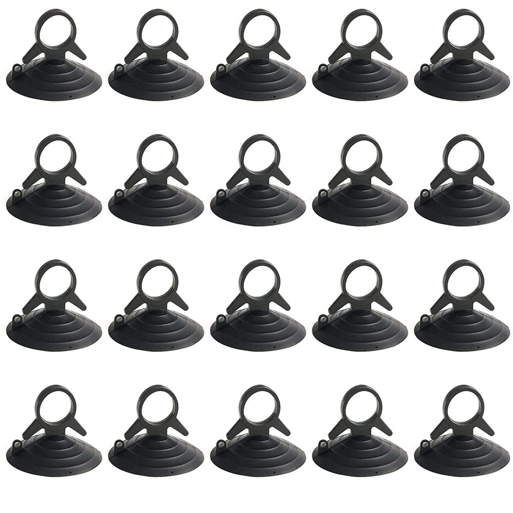 UngVeil 20 PCS Plastic Sucker PVC Plastic Sucker for Car Window Toothbrush Holder Shower Shelf Soap Holder Camping Bathroom Kitchen Decor Sucker