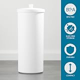 InterDesign iDesign Kent Freestanding Toilet Roll Holder White 3 Spare Rolls view 6