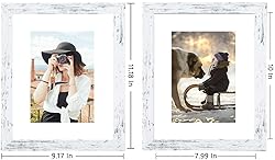 Picrit 8x10 Picture Frame Set of 12, Display 5x7