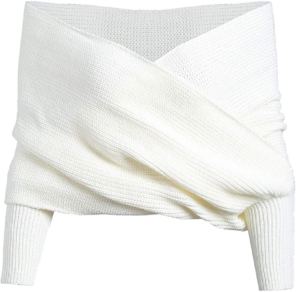 white wrap sweater top