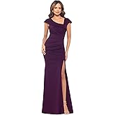 Xscape Womens Xscape Women's Soutache Lace V-Neck Off The Shoulder Floor Length Dress