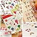 4pcs Cute Cartoon Lovely Animal Bear Sheep Cat Puffy Decorative Stickers