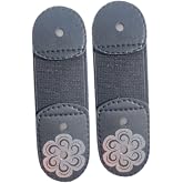 Vaveren 2 Pieces Ice Skating Lace Straps Skating Boots Laces Protector Accessories 10cmx3cm Elastic Bands for Enthusiasts Women Dance