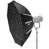 NEEWER Basics Octagonal Softbox Kit for Photography Video Recording, NS34P | 35"/90cm, Quick Release Bowens Mount Softbox/Grid/Light Diffusers/Bag, for Continuous Lighting Strobe Flash Streaming Studio