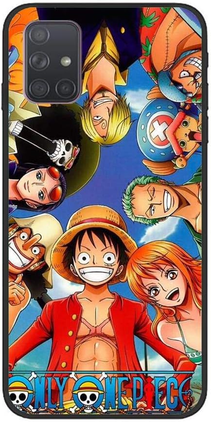 Geardurr Slim Black Coque Anti Friction Tpu Cover Anti Shock Matte Silicone Case For Samsung Galaxy A51 One Piece Luffy Manga 6 Amazon Co Uk Electronics
