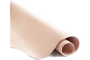 EUROPEAN LEATHER WORKS ELW Vegetable Tanned Leather Shoulder 9-10 oz. (3.6-4mm) Thickness Weight Pre-Cut 4-6 SQ FT Full Grain Leather Tooling Craft Repair Projects, Carving, Dyeing, Engraving, Wet Molding