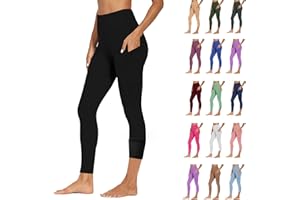 Fleece Lined Leggings for Women High Waisted Tummy Control Pants Thermal Winter Yoga Workout Tights with Pockets