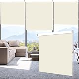 SMONTER 100% Blackout Waterproof Window Roller Shade 91cm x 200cm Beige view 9