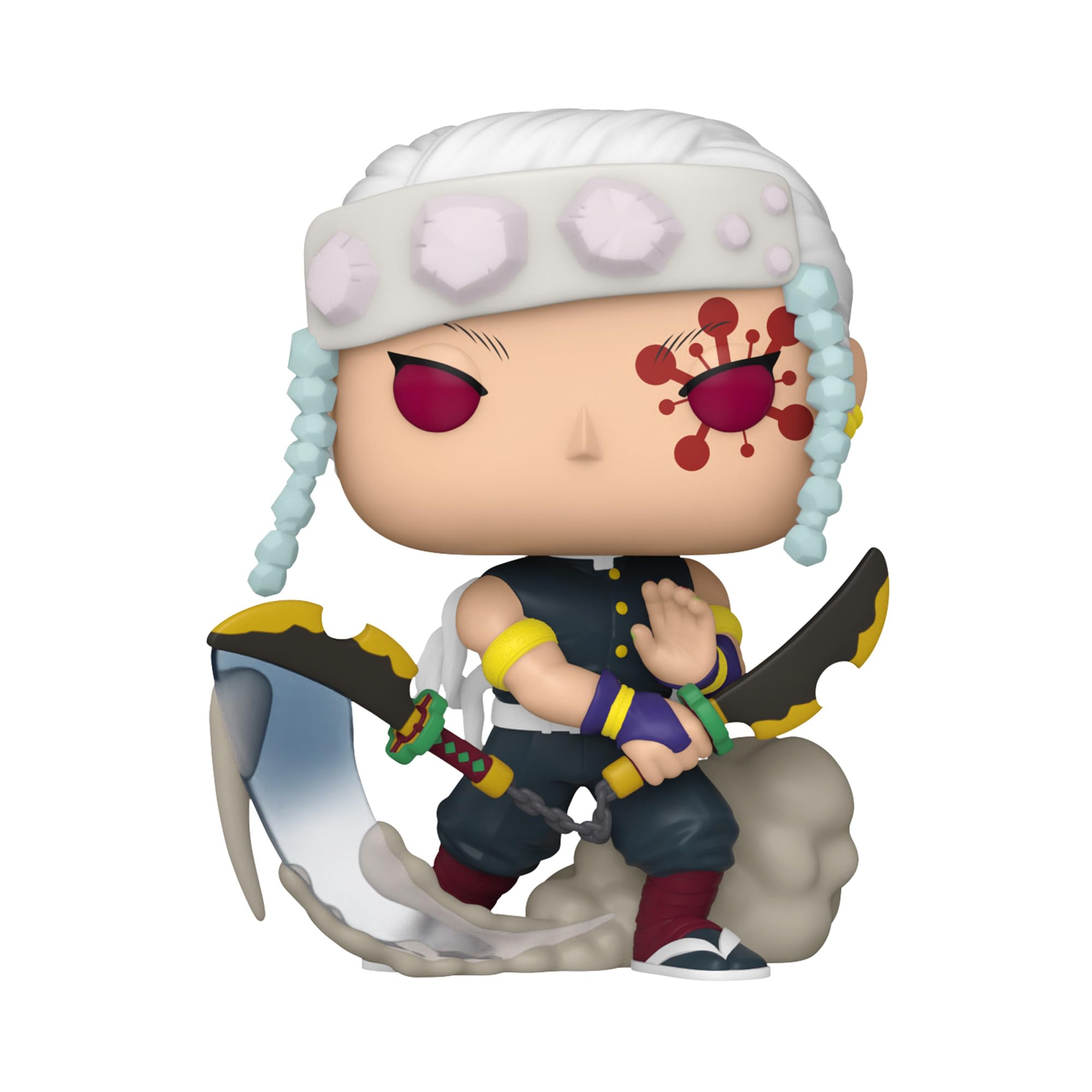 Funko POP! Animation: Demon Slayer - Tengen Uzui - 1/6 Odds for Rare Chase Variant - Metallic - Collectable Vinyl Figure - Gift Idea - Official Merchandise - for Kids & Adults - Anime Fans
