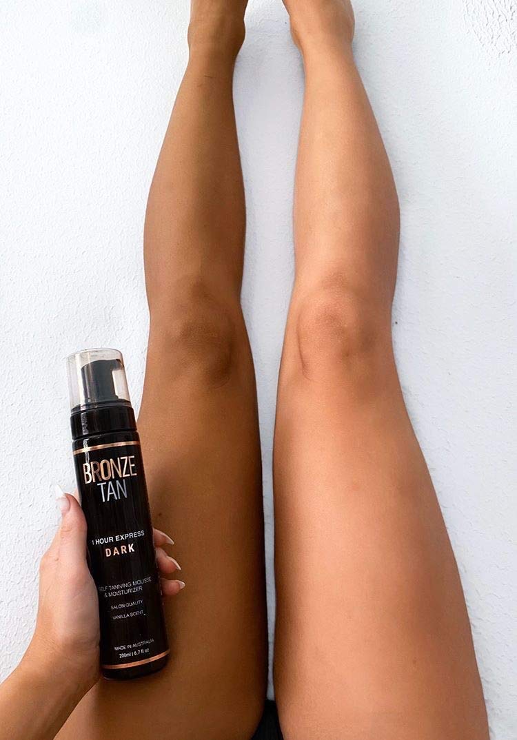 Amazon Com Bronze Tan Dark Self Tanner And Self Tanning Mousse For Fair To Medium Skin Tones Salon Quality Vanilla Scented Self Tanners Best Sellers 200 Ml 6 7 Oz Beauty