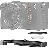 Upgrade Hand Grip Bracket for Sony Alpha A7CII A7CR Camera, A7CII A7CR Handgrip Quick Release Plate for Airtag with Arca Swiss Type Tripod Mount, Metal Camera Holder Replaces Sony GP-X2 Grip