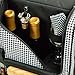 Picnic at Ascot - Wine Carrier Deluxe with Glass Wine Glasses and Accessories for Two, Houndstooth
