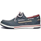 Sebago Triton Three Eyelets Boat Shoes - Water-Resistant Waxed Nubuck and Leather with Dri-Lex Mesh, 360&deg; Laces, and EVA Insole