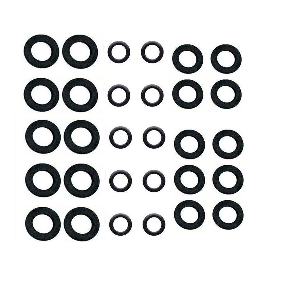 TOPWAYS Spares Kit Sealing ring range for Replacing old seals 10 'O' rings (16mm) 10 tap connector 3/4‘’ washers (24mm) 10 pcs tap connector 1/2‘’ Shower Hose washers (19mm)