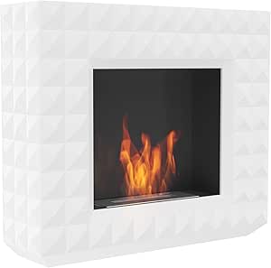 Chimenea de bioetanol Pisa chimenea de pared con sistema de seguridad