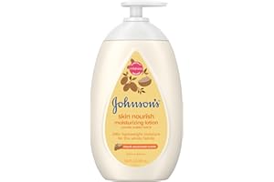 JOHNSON'S BABY Johnson's Skin Nourish Moisturizing Baby Lotion for Dry Skin with Shea & Cocoa Butter Scents, Gentle & Lightweight Body Lotion for The Whole Family, Hypoallergenic, Dye-Free, 16.9 fl. oz