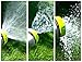 HOMWE Garden Hose Spray Nozzle - 8 Pattern Metal Watering Nozzle - High Pressure Hand Sprayer with 3 Washers - Ideal for Washing Dogs, Pets and Car Wash