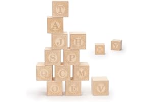 Uncle Goose Uppercase Alphablank Blocks - Made in The USA