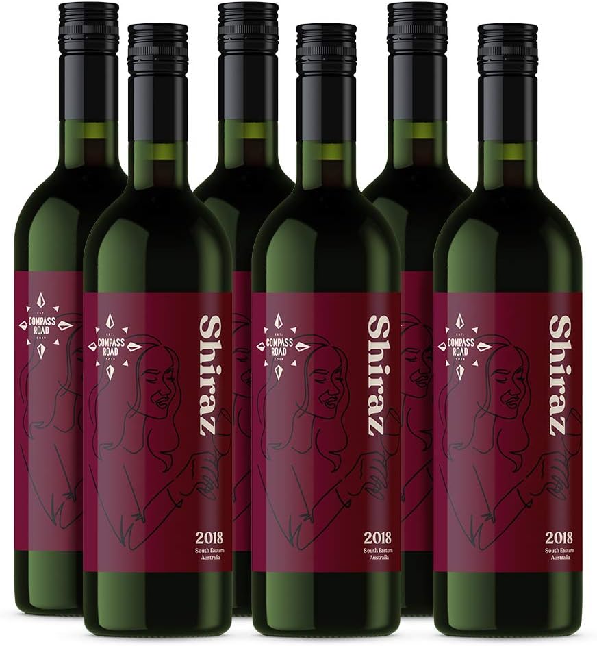 Amazon Brand - Compass Road Shiraz, Australia (6x75cl)