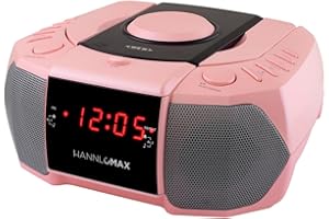HANNLOMAX HX-334CD CD Player with PLL AM/FM Radio, Digital Clock with Dual Alarm, Red LED Display, Aux-in, AC Operation only.