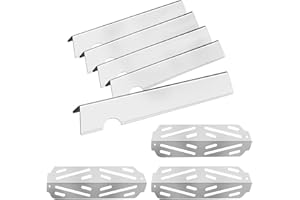 Rejekar Flavorizer Bars and Heat Deflector for Weber Genesis II 300 Series Gas Grills and Genesis II LX/E/S-240 Grills, 66032/66795/67095 & 66040 Stainless Steel Replacement Parts for Weber