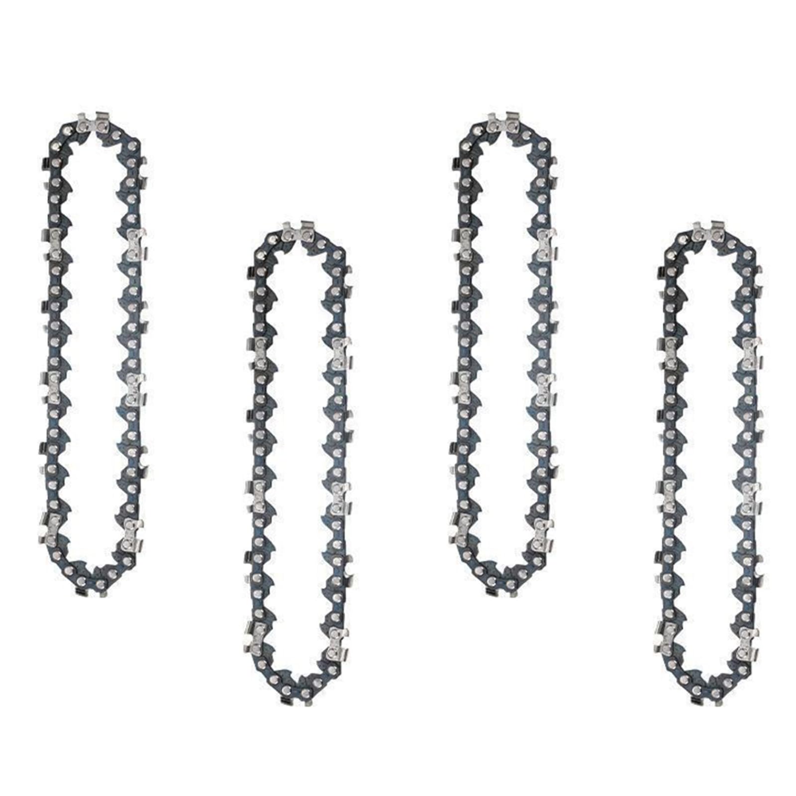 4pcs Mini Chainsaw Chains, 4 Inch Steel Chain Saw Chains - Replacement Chainsaw Blade for Cordless Handheld Chainsaws, Perfect for Wood Trimming and Tree Pruning - Durable Small Chainsaw Repair Access